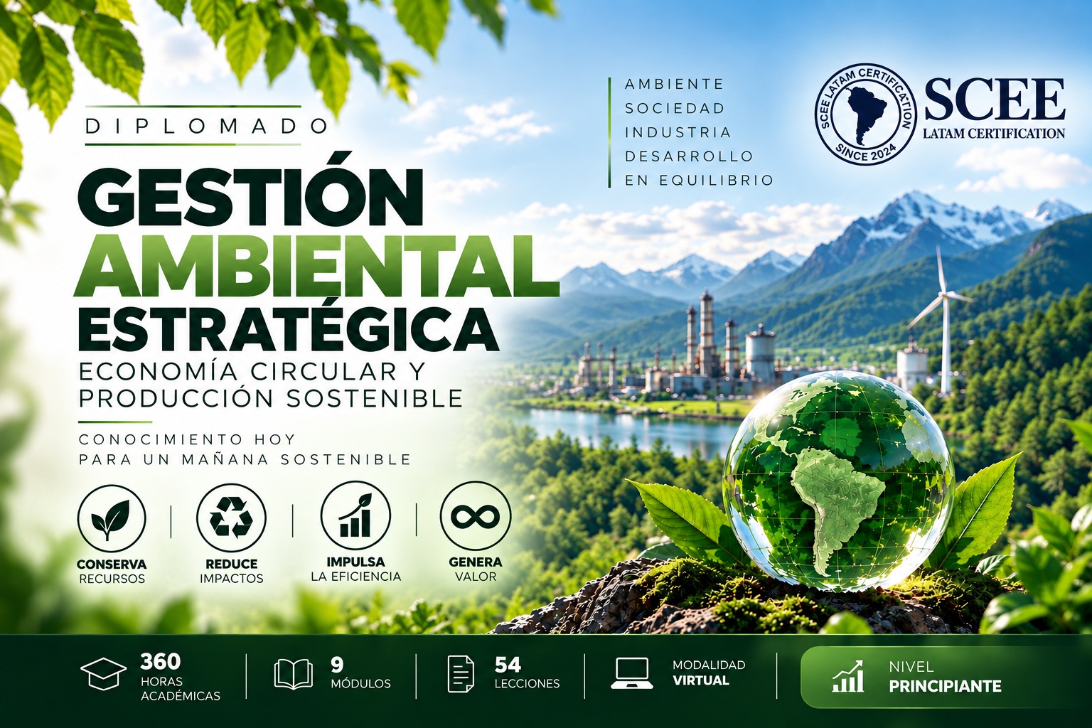 Diplomado en Gestión Ambiental Estratégica, Economía Circular y Producción Sostenible