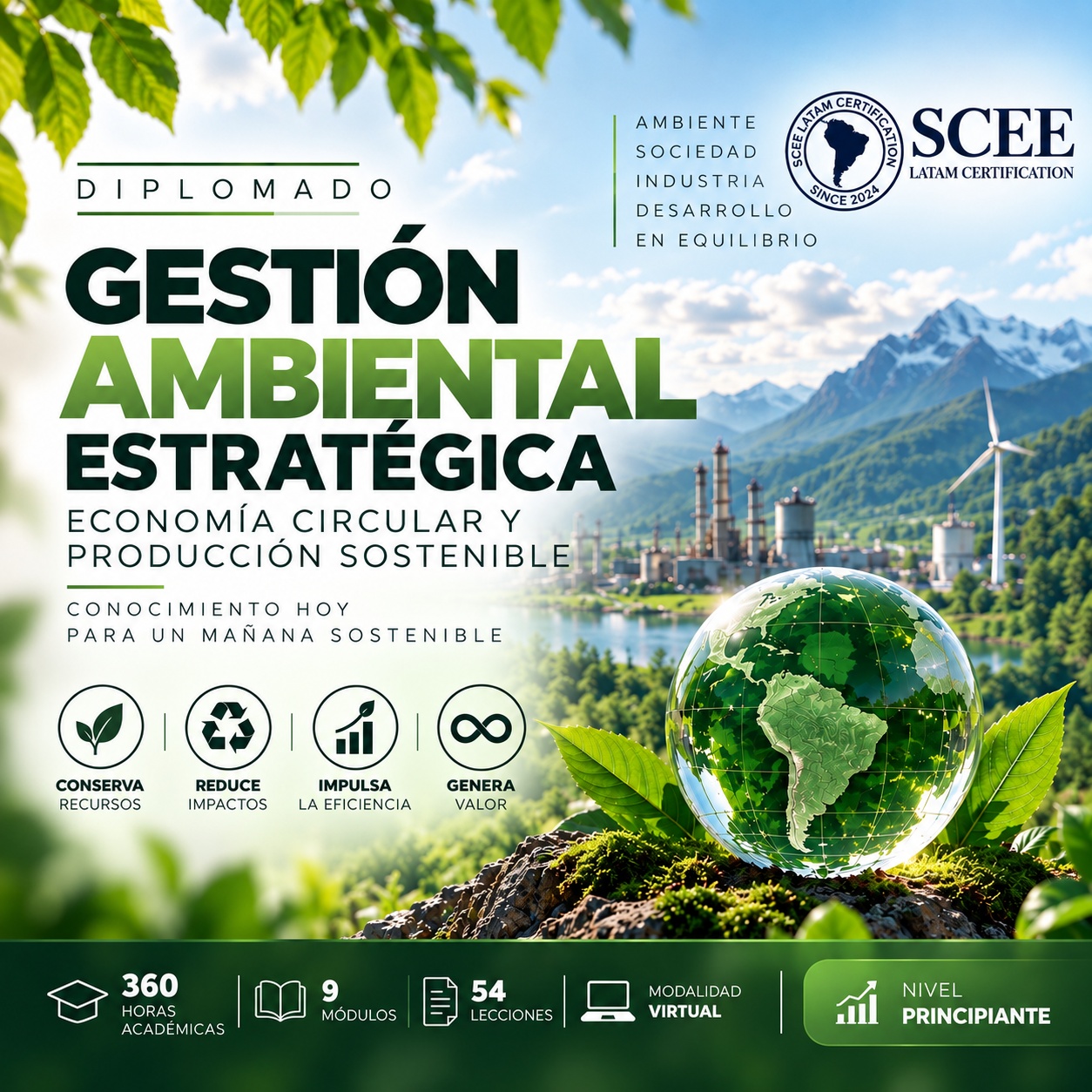 Diplomado en Gestión Ambiental Estratégica, Economía Circular y Producción Sostenible