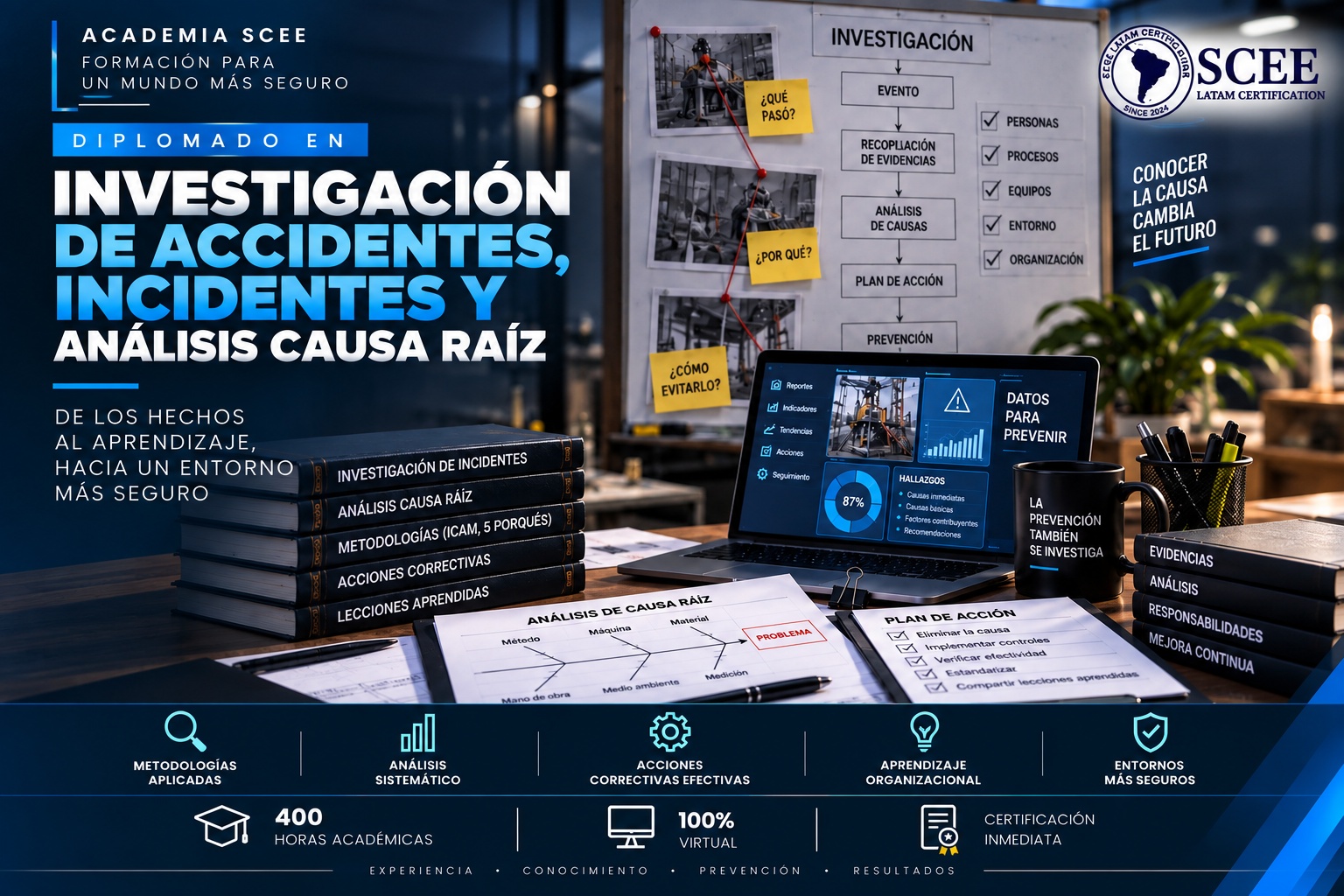 Diplomado en Investigación de Accidentes, Incidentes y Análisis de Causa Raíz