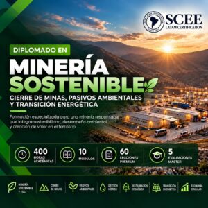 Diplomado en Minería Sostenible, Cierre de Minas, Pasivos Ambientales y Transición Energética