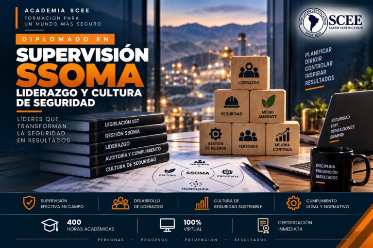 Diplomado en Supervisión SSOMA, Liderazgo y Cultura de Seguridad
