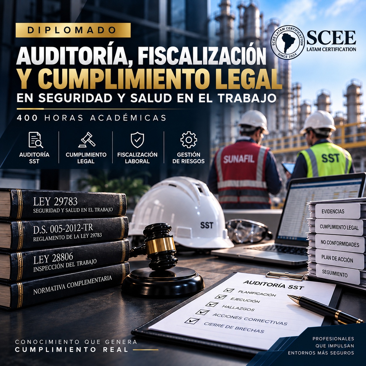 Diplomado en Auditoría, Fiscalización y Cumplimiento Legal en Seguridad y Salud en el Trabajo