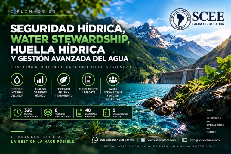 Diplomado en Seguridad Hídrica, Water Stewardship, Huella Hídrica y Gestión Avanzada del Agua