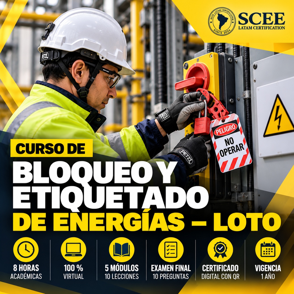 CURSO DE BLOQUEO Y ETIQUETADO DE ENERGÍAS – LOTO