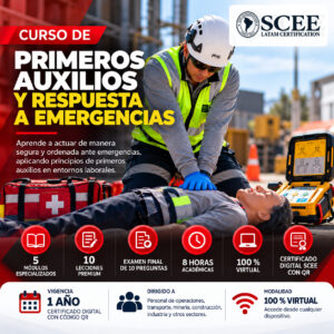 CURSO DE PRIMEROS AUXILIOS Y RESPUESTA A EMERGENCIAS