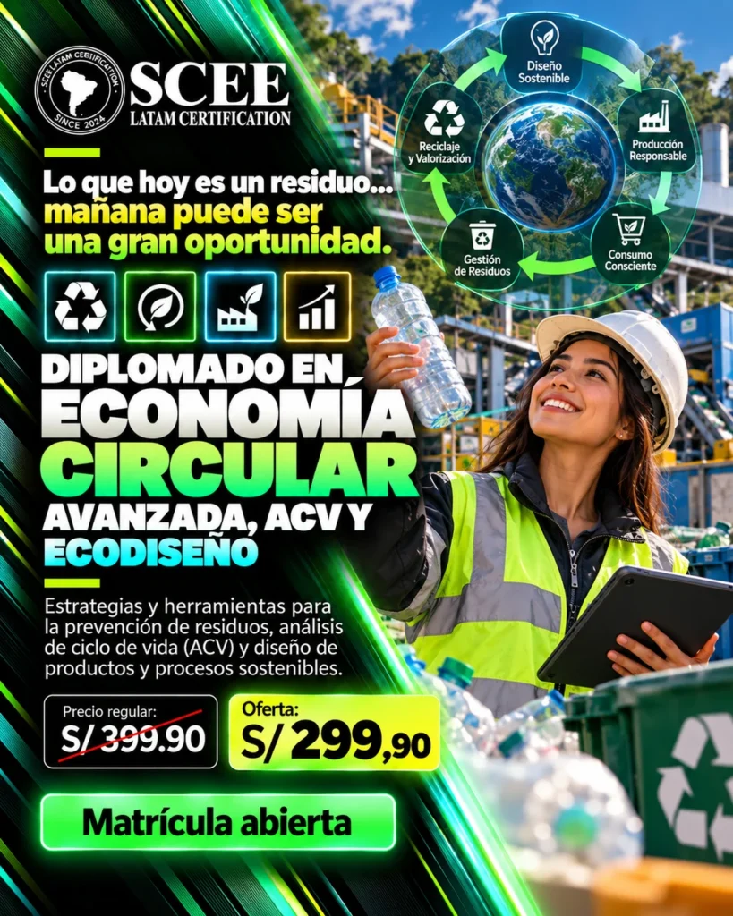 Diplomado en Economía Circular Avanzada, ACV y Ecodiseño