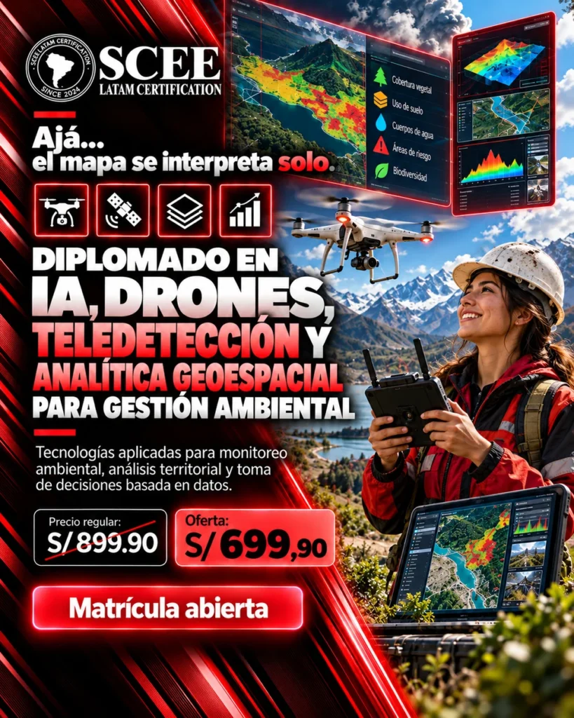 Diplomado en IA, Drones, Teledetección y Analítica Geoespacial para Gestión Ambiental